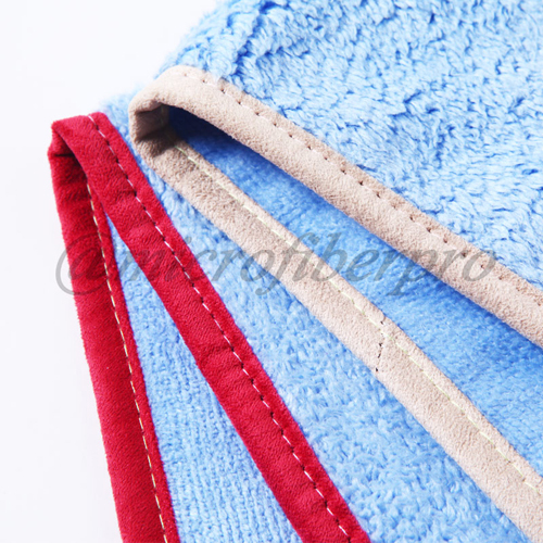 warp with hair knitted microfiber towel-2