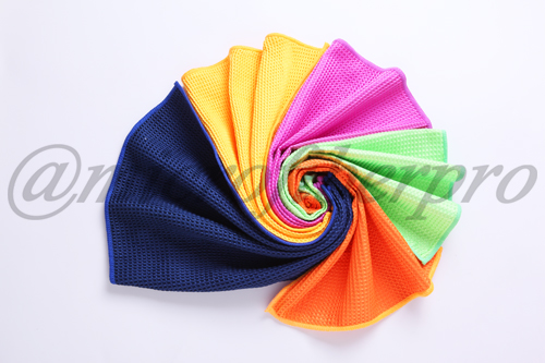microfiber waffle towel-2