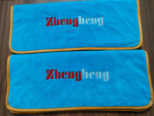 double layers weft with hair microfiber stiched towels-02
