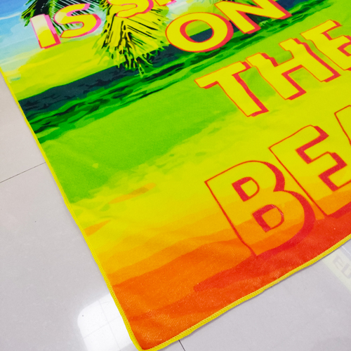 China factory customized microfiber printed beach towel-3