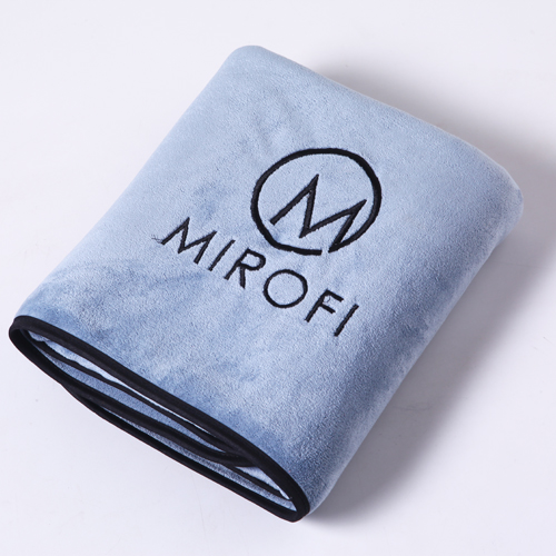 Logo Embroidered Weft with Hair Microfiber Towel-2