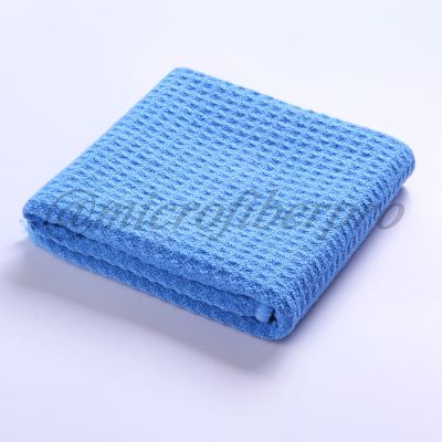 serviette en tricot gaufré